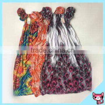 Made in China Several Flower Shape Printed Bohemia Dress