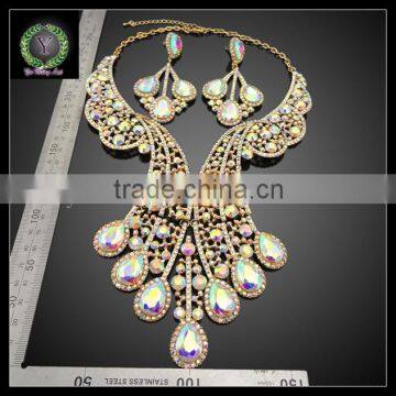 2016 New Arrival Handmade Crystal Jewelry Set Which for Wedding Jewelry Set Match Clothes KHK860 photo-2