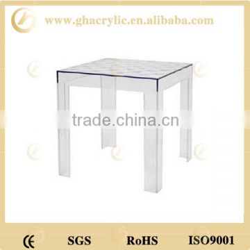 GH-RZ465 Competitive price Acrylic Tea Table Clear Round Plastic Fancy Coffee Table ,Customized acrylic tea table