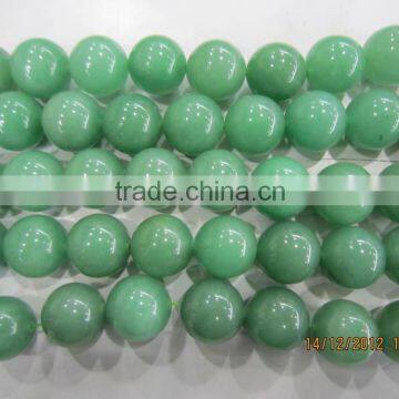 Assorted Natural Gemstone Natural Green Round Beads Loose Gemstone Decoration Round Beads Strings Good Quality