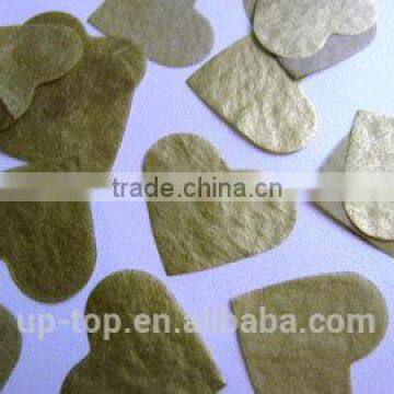 ~Wholesale~Heart Gold Wedding Tissue Paper Confetti