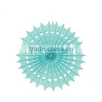 Paper fan, tissue snowflake paper honeycomb fan for party wedding decorations