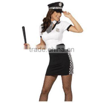 Women Female Sexy Cosplay Costume Outfits Plus Size XL Police Officer Costume