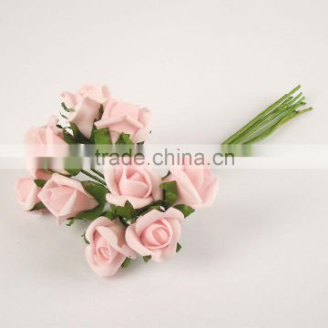 Small Foam Rose Buds in a Bunch of 10 in 13 Colours artificial flower AF009