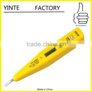 China Factory Lifetime warranty Free sample New ABS Large LCD Display Electronic and Led Digital voltage tester pen