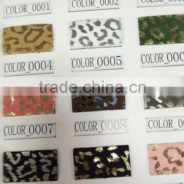 Colorful Raw Material Fashion Leopard Pattern Printed Suede Fabric for Making Shoes photo-4