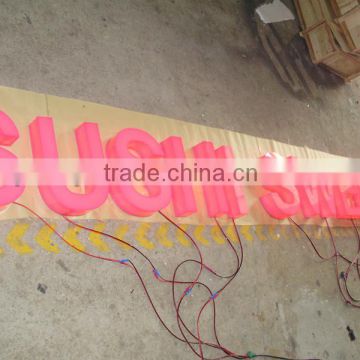 Easy-catching illuminated acrylic led sign 3d