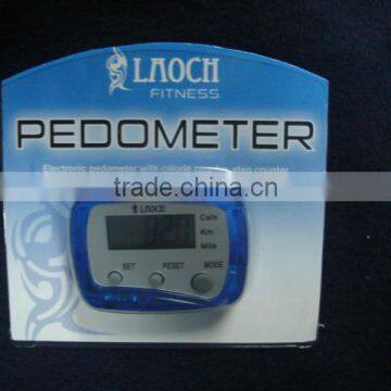 Electronice PEDOMETER with calorie counter, step counter time and distance walked functions