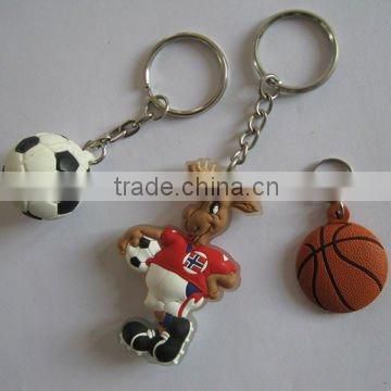 3D soft pvc key chain ( football )