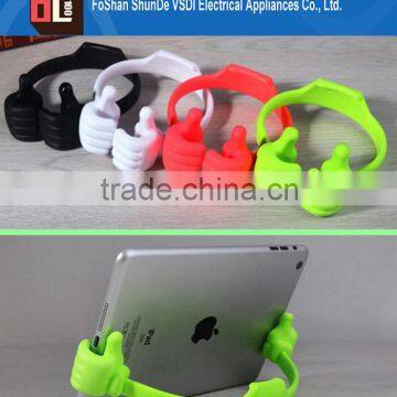 Creative Colorful Portable and Perfect OK Thumb Mobile Phone Holder Tablets Flexible Thumb Holder for Ipad Mini