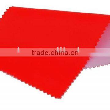 Fluorescent PVC Coated Polyester Reflective Fabric for Rain Coat Safety Vest Warning Triangle photo-2
