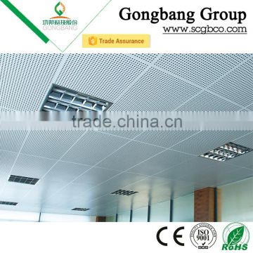 Acoustic Aluminum Perforated Clip-in Ceiling Tiles Pvdf