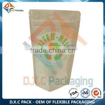 Custom Print 9 Colors Paper Kraft Bag With Zipper