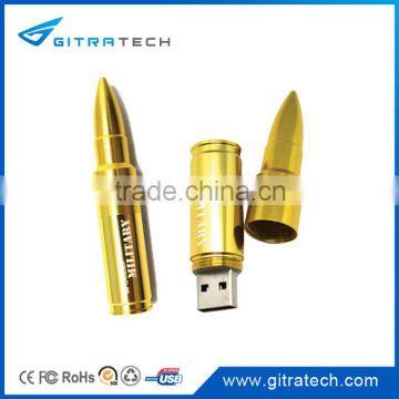 32GB Bullet Metal USB Flash Drive Promotional Metal USB Flash Memory Metal Keychain USB Flash Drive