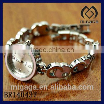 supply from stock cheap enamel alloy watch with bracelet chain