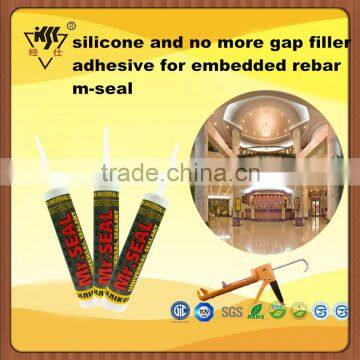 silicone and no more gap filler adhesive for embedded rebar m-seal