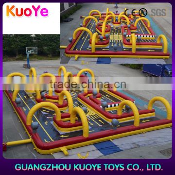 new design kart racing trace inflatables,inflatable go karts race track,outdoor race track