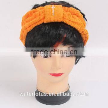 yoga headband orange color headband for short hair wholesale