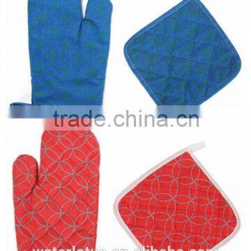 China wholesale market oven glove,oven mitt,cotton oven glove for kithchen