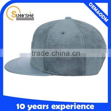 Custom Suede Brim Snapback Hats Wholesale High Quality Suede Cap photo-3