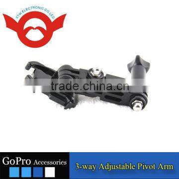 3-way Adjustable Pivot Arm for Gopro Hero 2/3/3+/4/4 Session photo-2