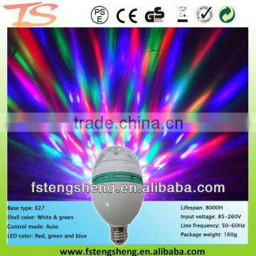 Crystal Magic Ball Stage Lights Led E27 RGB Rotating Lamp For Party Disco DJ Bar