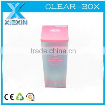 Manufacturer offer custom clear plastic cosmetic box