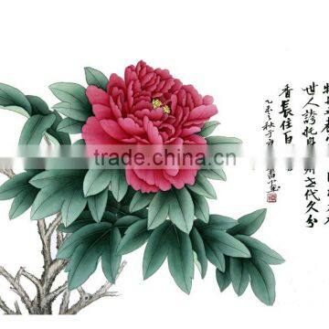 Blossom peony flower paintings