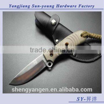 Swiss Portable outdoor camping hunting rescue fixed blade knife/knives,tool