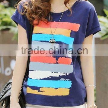 New Large Size Dress Made of Pure Cotton Printing's Tops Cultivate One's Morality Show Thin of t Shirt Wholesale photo-1