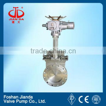 8'' 316 stainless steel electric actuated knife gate valve