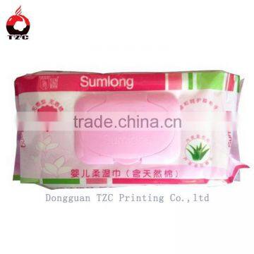 plastic packaging bag for japanese wet tissue