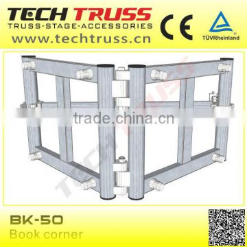 BOX-50 aluminum book corner , book corner for heavy duty truss