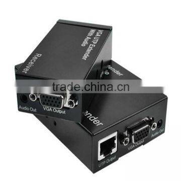 300m VGA Extender With Audio VGA UTP Extender 1x1 With Audio Over Cat5e/6 up to 300M With Power Supply photo-2