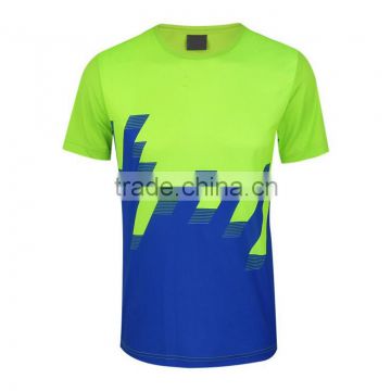 2016 custom wholesale top design men running sublimation tshirt