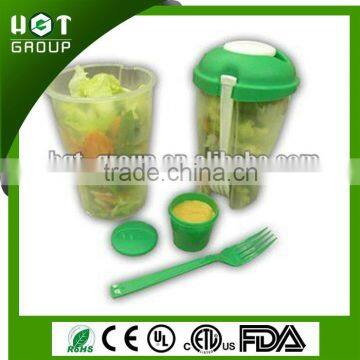 salad cup with fork as seen on tv