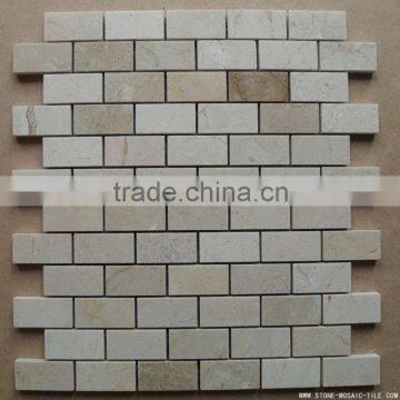 Crema marfil mosaic with interlocking design