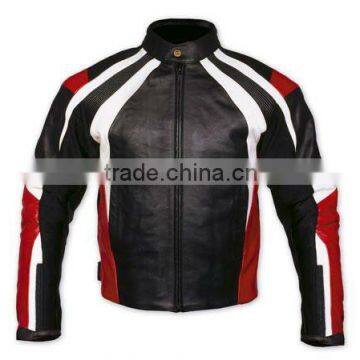 Mens Motorbike Racing Leather Jacket