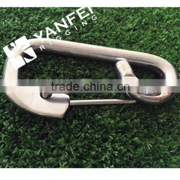 Stainless Steel Delta Simple Snap Hook With Eye photo-2