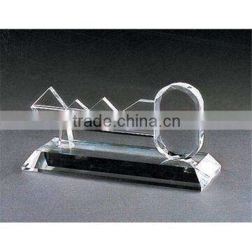 high quality crystal glass plaque/block, clear blank crystal key blocks/cubes