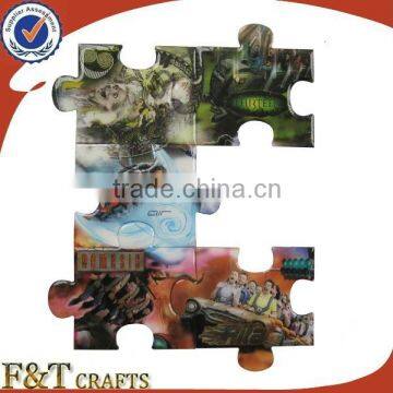 puzzle shaped country trourist promotional souvenir fridge magnet items gift