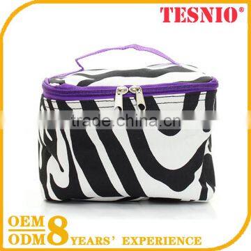 Hot Plain Canvas Cosmetic Trolley Makeup Bag, Travel Cosmetic Professional Makeup Bag