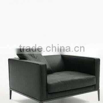 Italian style leather single sofa (D-38-1)