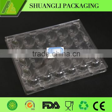 30 Packs clear transparent plastic quail egg cartons