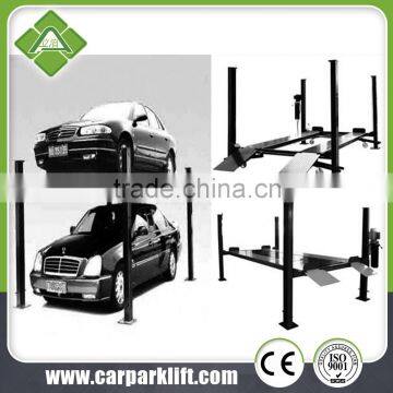 hydraulic four post parking lift for garage car storage and reparing