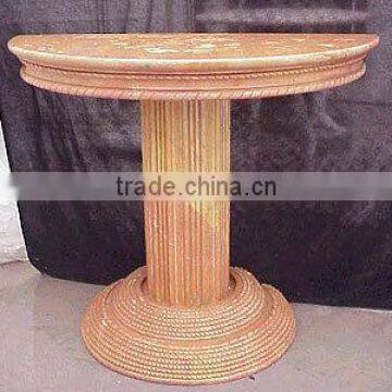 Marble Dining Table Hand Sculpture Stone for Home Garden Hotel Restaurant