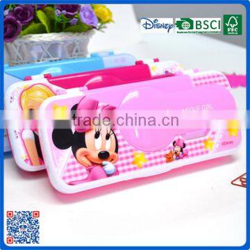 2016 wholesale cheap pencil case for kids with pink color