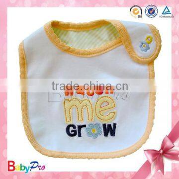 2014 Hot Sale Beautiful Design Plain Cotton Terry Baby Custom Bib