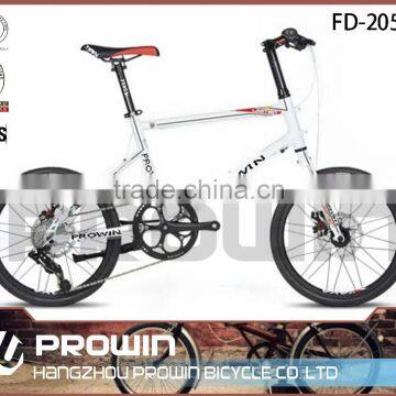 8 speed aluminum alloy folding bike/ alluminum alloy children folding bike/ Unique design 20" kids folding bike (PW-FD20505)