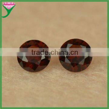 popular loose 3mm round lab created garnet nano gemstone